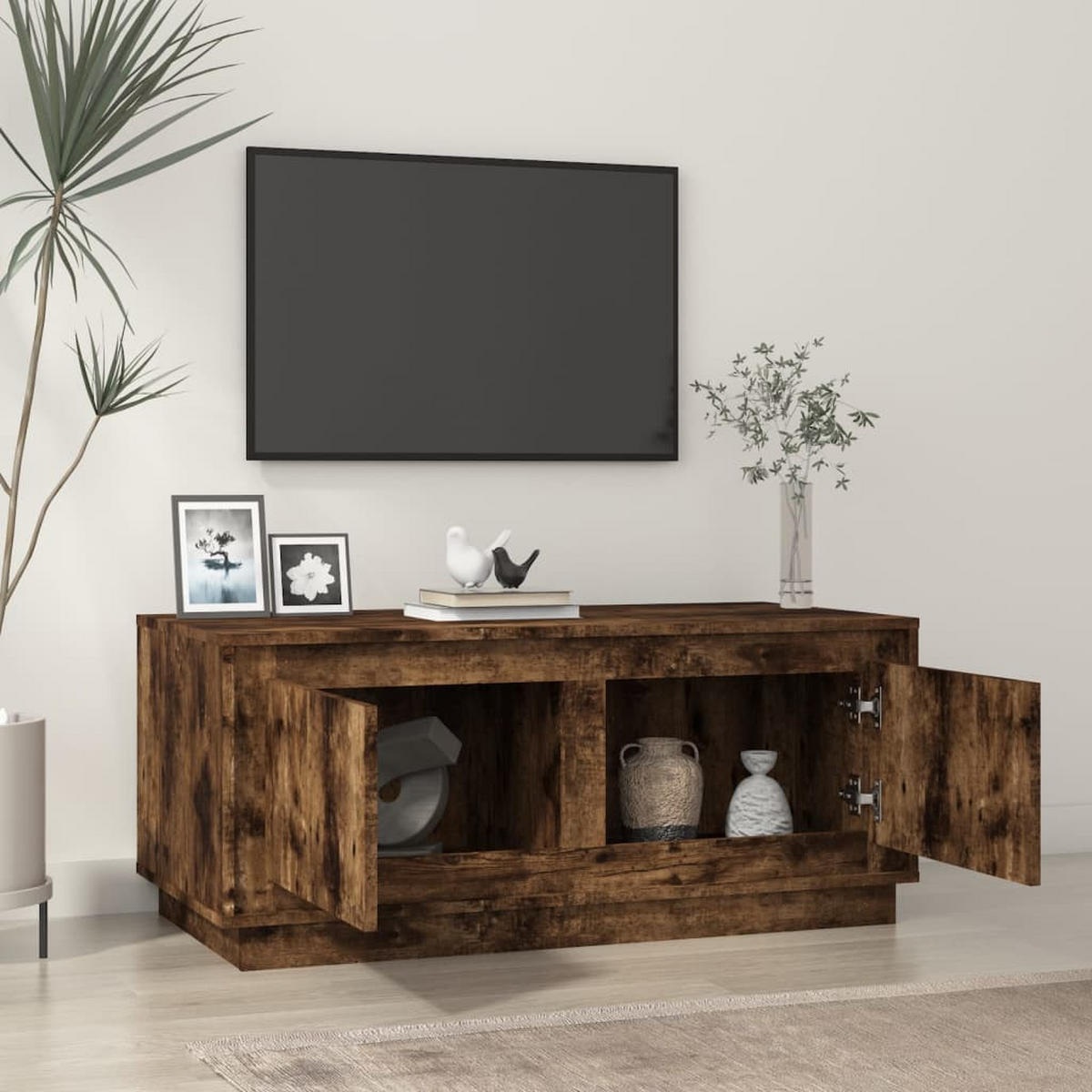 COUCHTISCH Räuchereiche 102x50x44 cm Holzwerkstoff - Braun, Holzwerkstoff (50/102/44cm) - furnicato