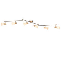 LED DECKENLEUCHTE Metall Holzoptik Braun - Braun, Holz (145/9/18cm)