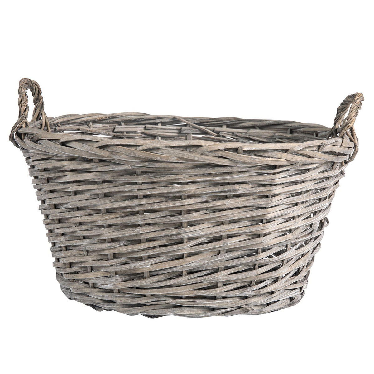 WEIDENKÖRBE JUNAN - Grau, Naturmaterialen (46/25/37cm) - CARO-Möbel