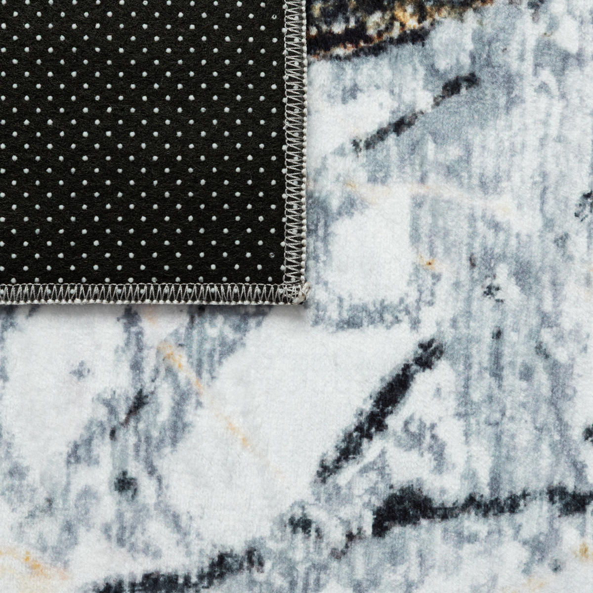 TEPPICH VENEZIA Grau Marmor 160/230 cm - Grau, Textil (160/230cm) - Tapiso