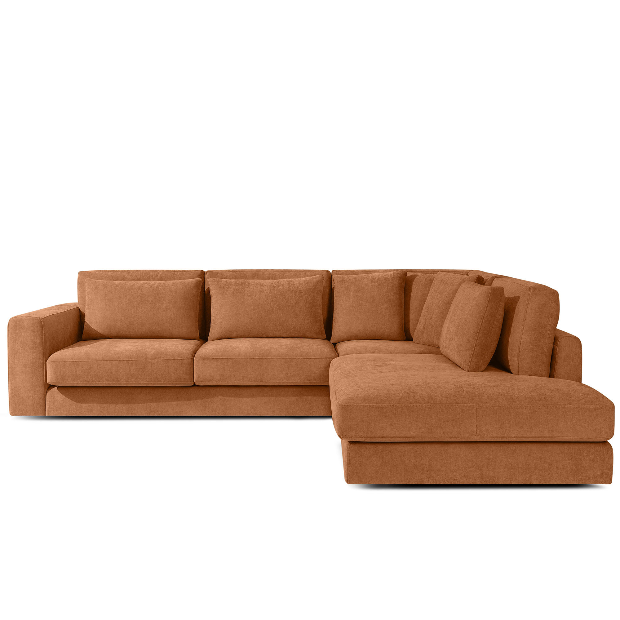 ECKSOFA rechts VERUS - Rot, Holz/Holzwerkstoff (297/248cm) - KONSIMO®