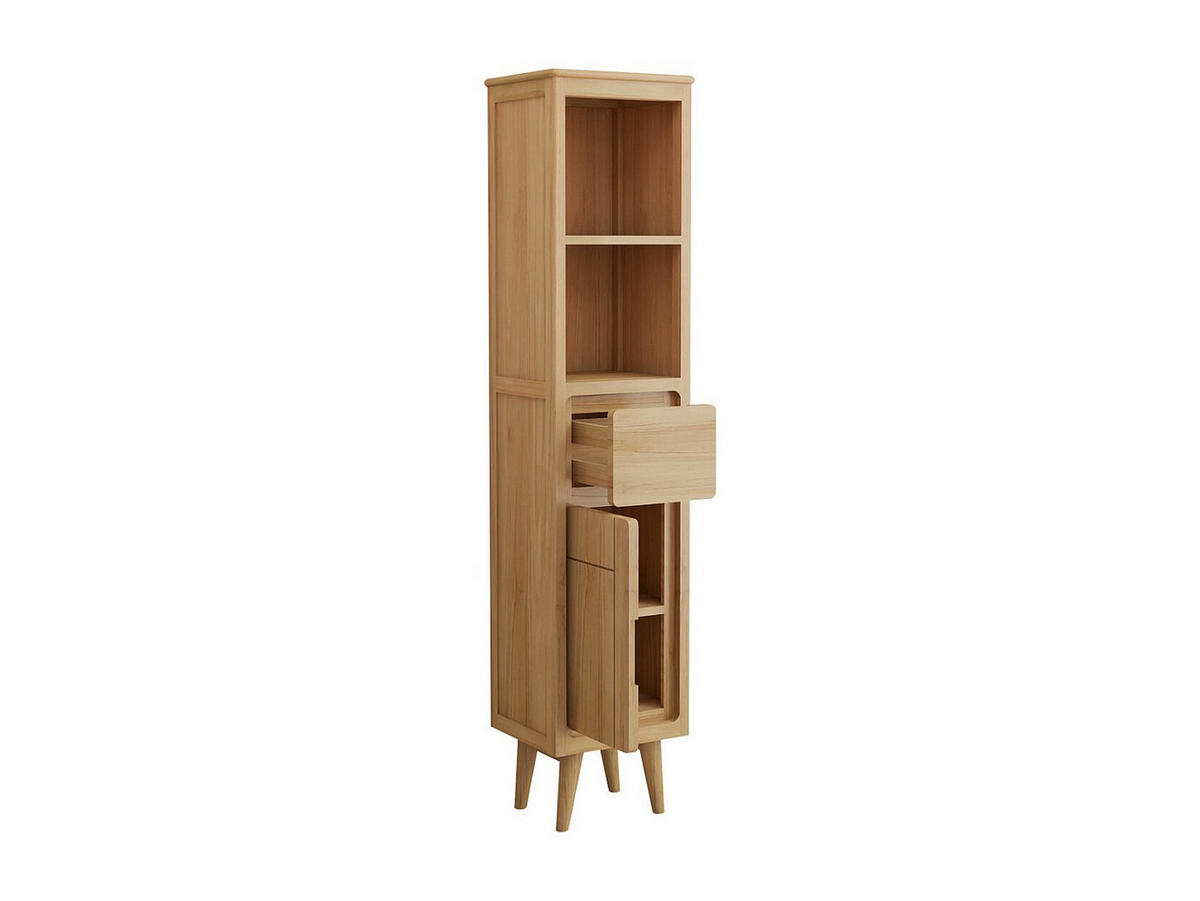 BADSCHRANK - 40 cm x 35 cm - holz - naturfarben hell Bintuni - Naturfarben, Holz (40/180/35cm) - Vente-Unique