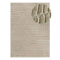 WEBTEPPICH Beige Numa 160/230 cm - Beige, Naturmaterialien/Textil (160/230cm) - Atticgo