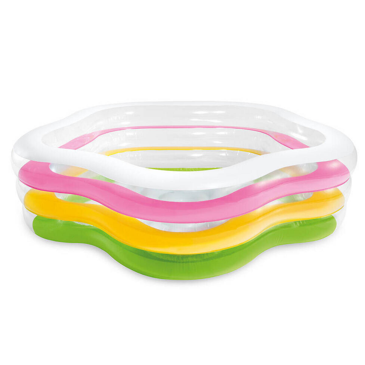 POOL Blumenform - Multicolor, Kunststoff (180/185cm)