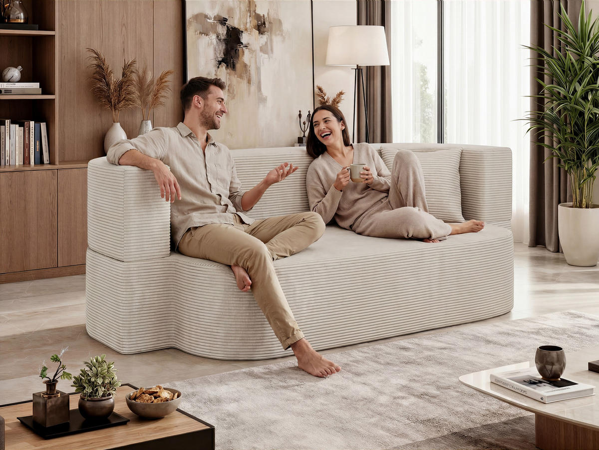 TROJMIESTNA POHOVKA OVELA Tmavosivá Manšester - tmavosivá, textil (200/70/100cm) - MKS