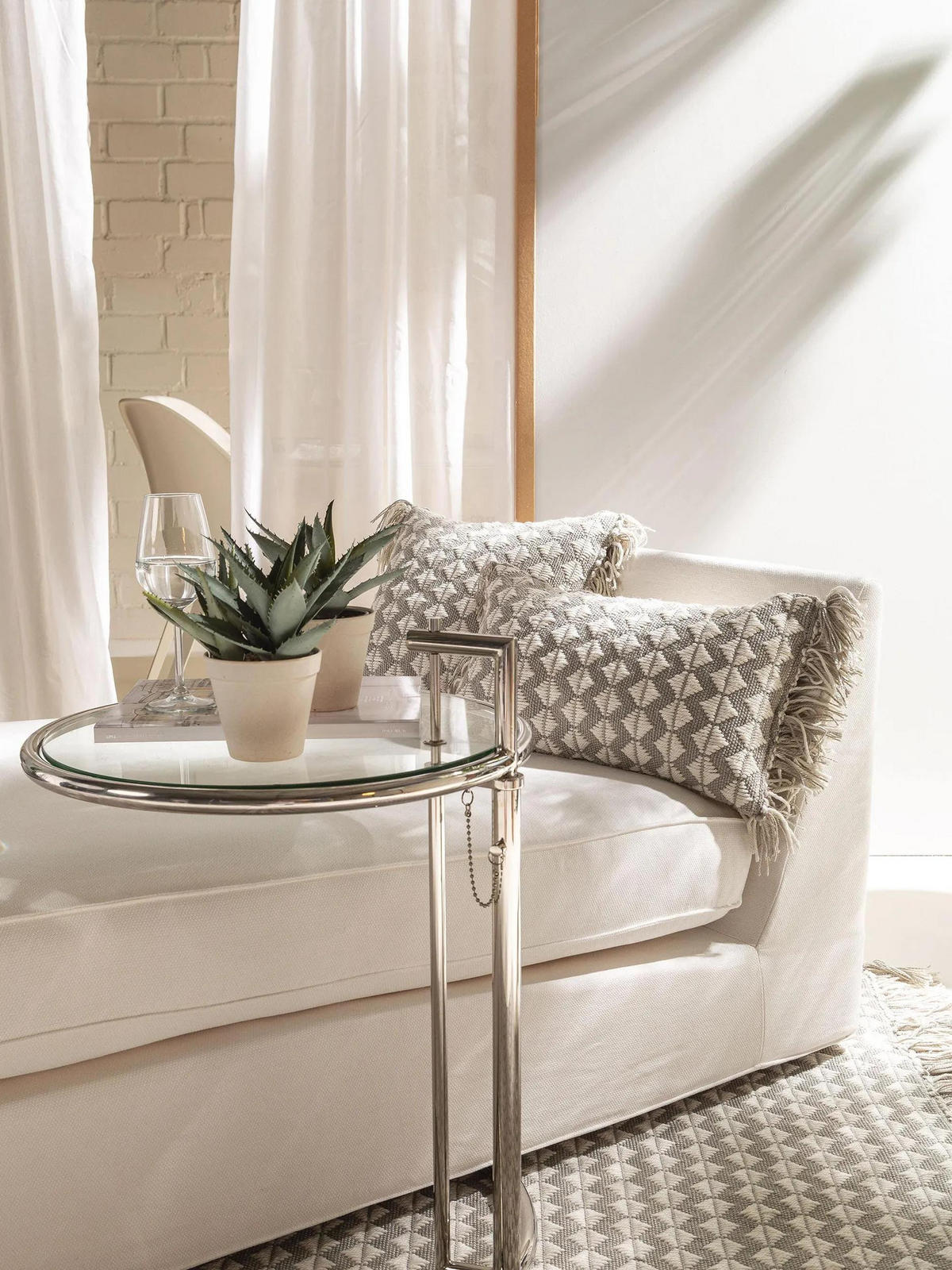 OUTDOORKISSEN Morty Grau 30x50 cm - Grau, Textil (30/50cm) - benuta Pure