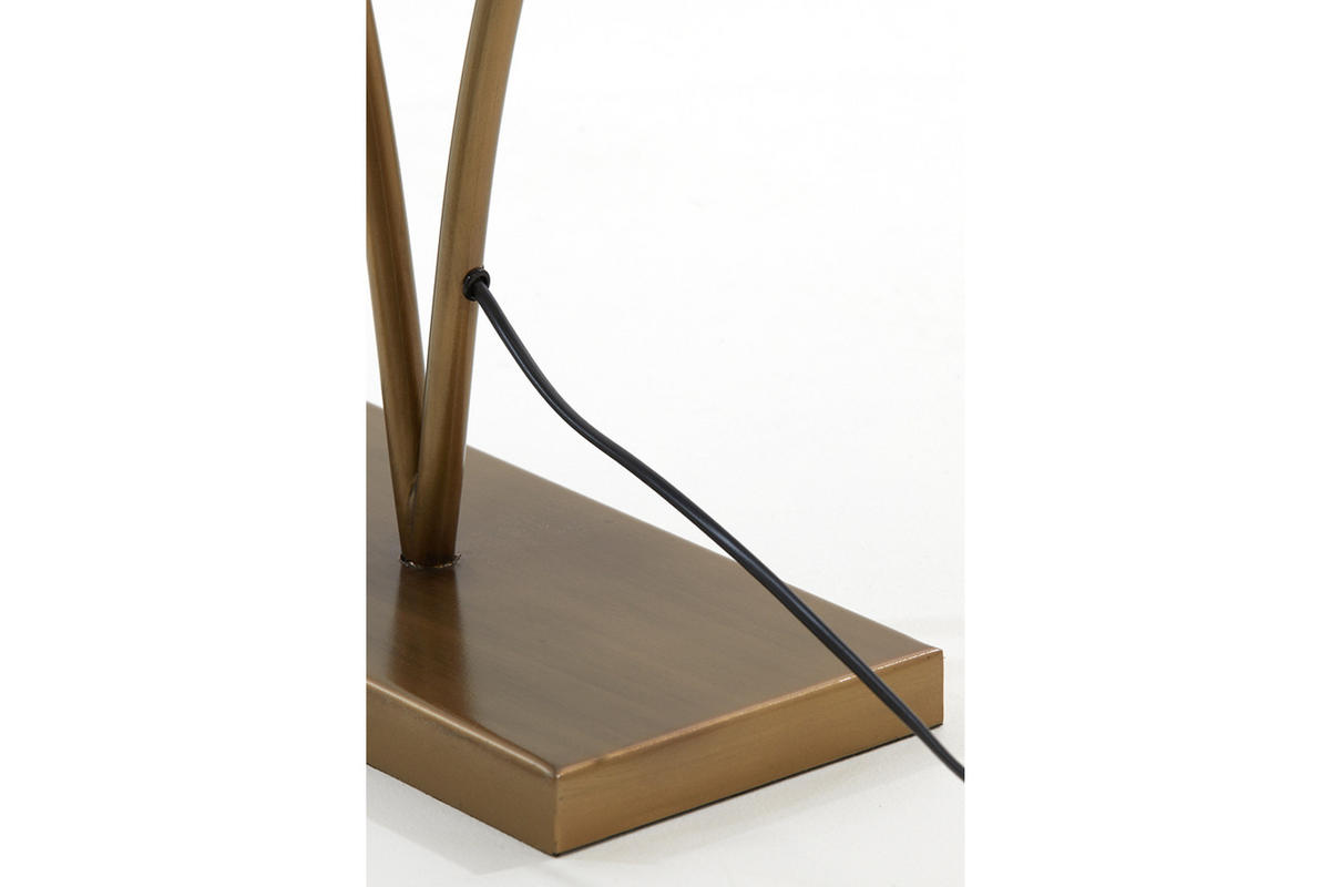 STEHLEUCHTE OKNO 46x17x140 cm, Metall, Antik Bronze - Bronzefarben, Metall (46/17/140cm) - Light & Living