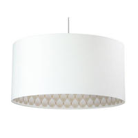 HÄNGELEUCHTE Weiß 60/30 cm - Beige/Weiß, Kunststoff (60/1.1/30cm) - ONZENO
