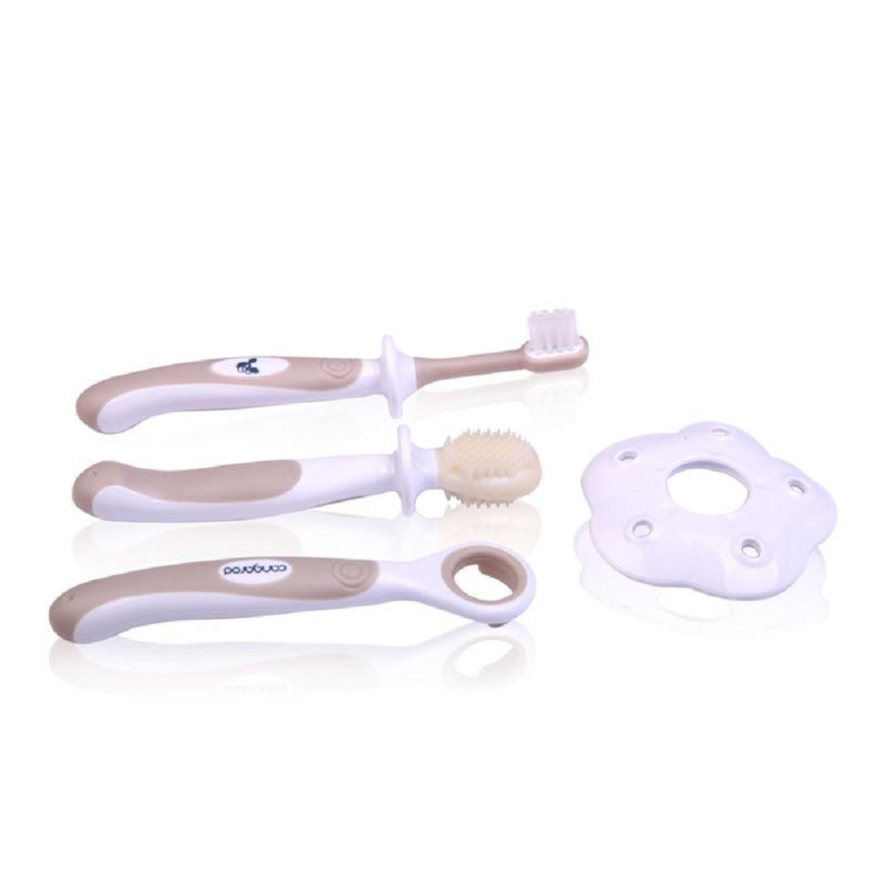Moni Zahnpflegeset Beige 2x12 cm