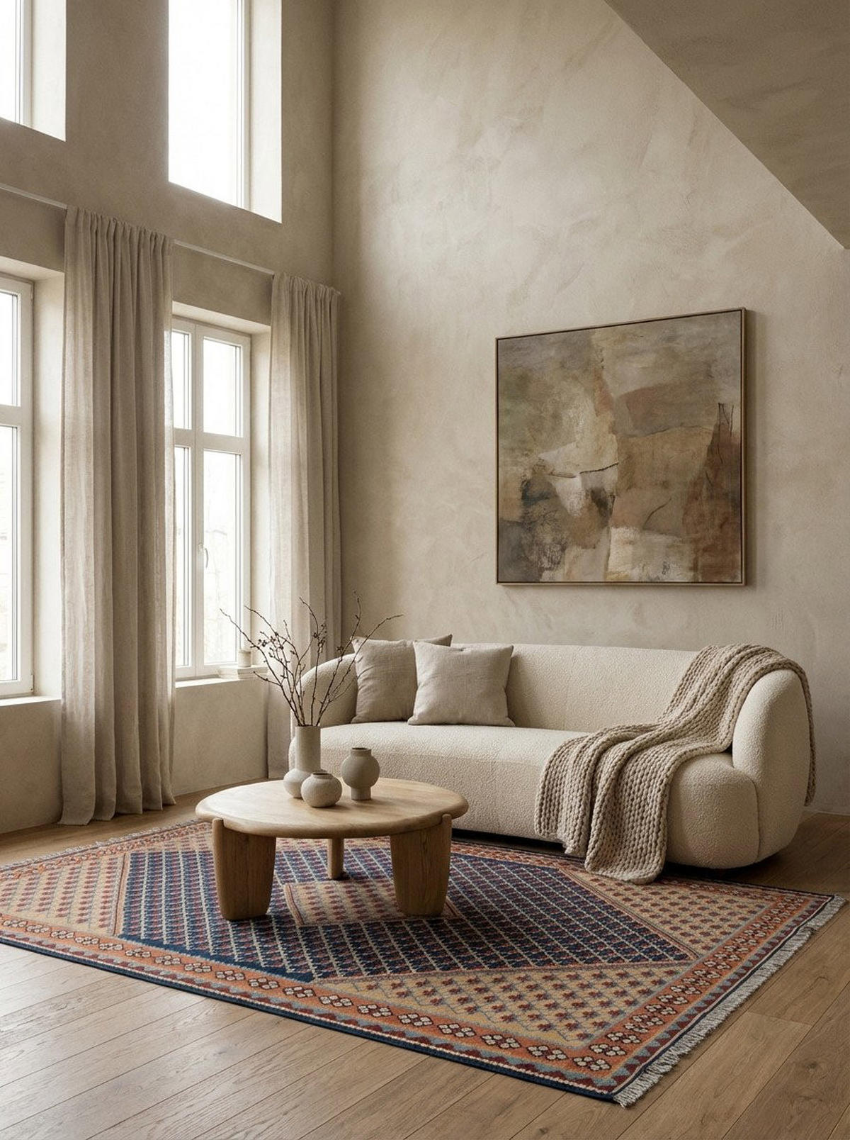 HANDWEBTEPPICH Kelim Senneh Blau 193/153 cm Schurwolle - Blau, Textil (153/193cm) - Looma