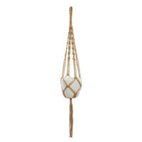 BLUMENTOPF auf Schnur rund 11,5/75 cm weiß - Weiß, Stein (11.5/75cm) - Atmosphera Createur d´interieur