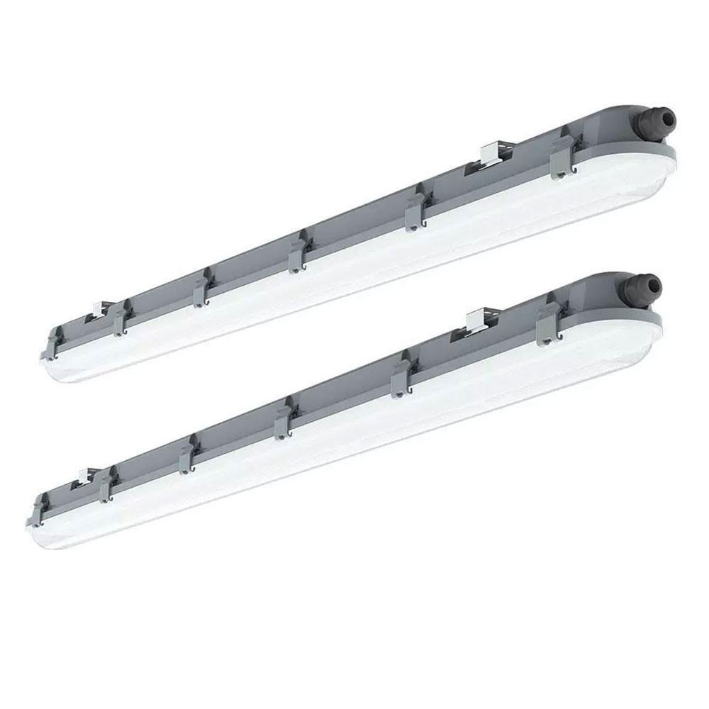 LED DECKENLEUCHTE Grau Kunststoff 2er Set - Grau, Kunststoff (60/7.8/7.2cm)