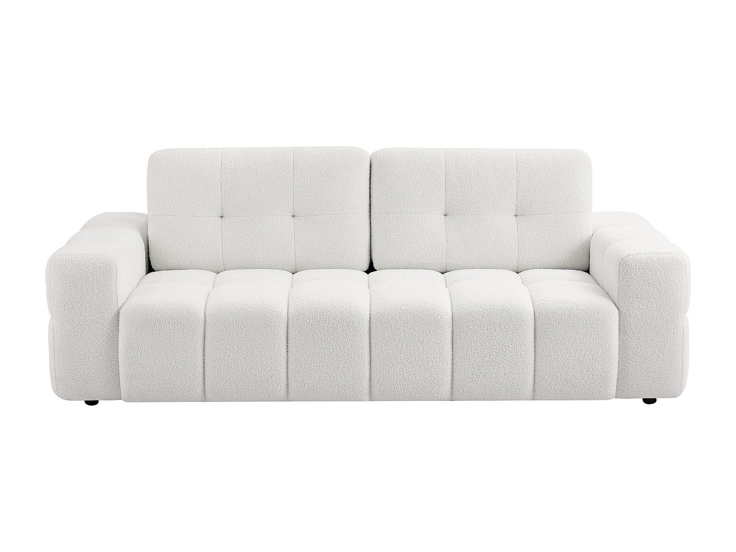 SOFA ohne Schlafmöglichkeit - 3 Personen - Stoff - Weiß - Weiß, Textil (220/78/100cm) - Vente-Unique