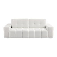 SOFA ohne Schlafmöglichkeit - 3 Personen - Stoff - Weiß - Weiß, Textil (220/78/100cm) - Vente-Unique