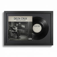 SCHALLPLATTEN BILDERRAHMEN 40/60 2er Set - Schwarz, Holz (60/40cm) - K-Möbel