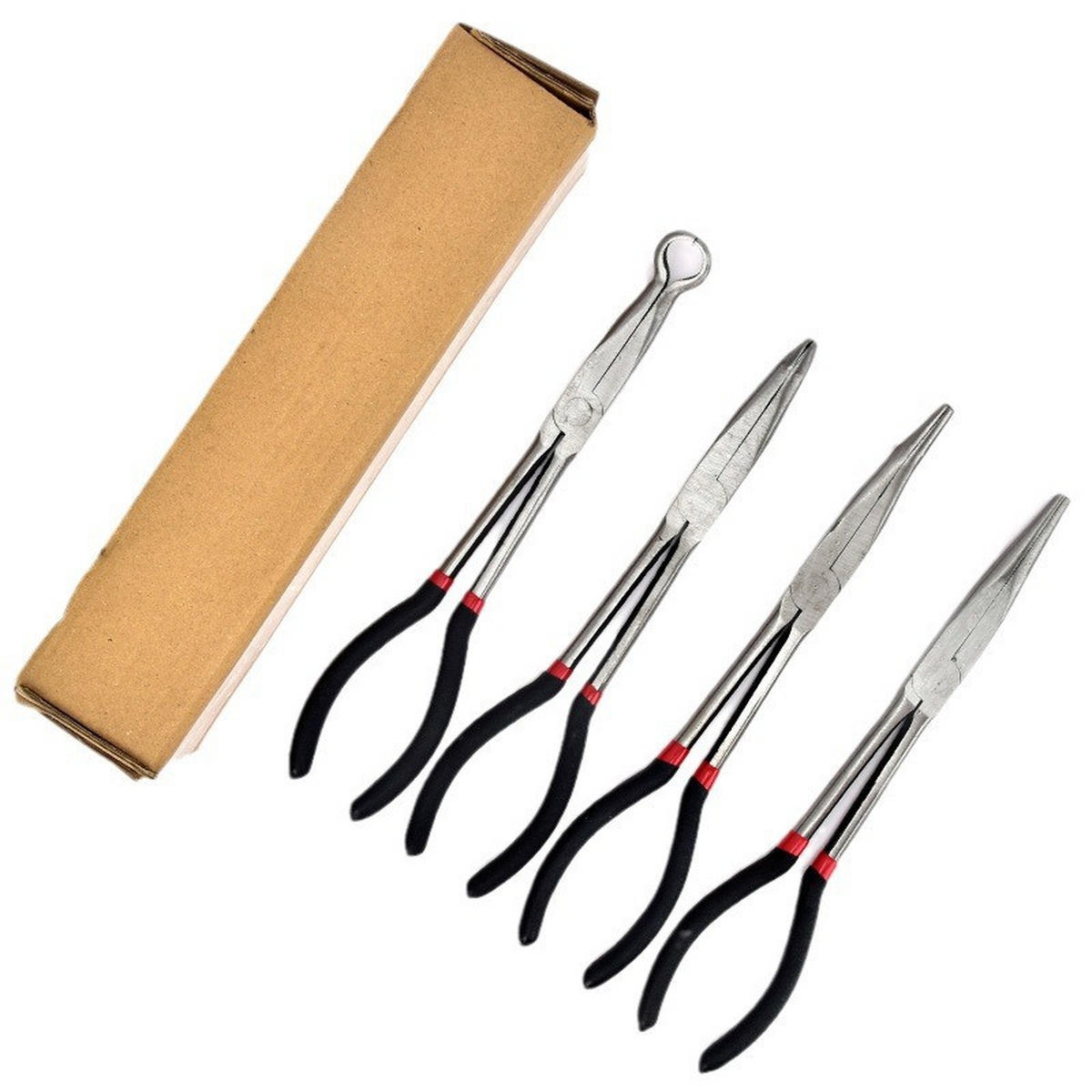 ZANGEN – 4-teiliges Set – 11 Zoll – Kohlenstoffstahl - Schwarz, Metall (280/1/1cm) - DCA