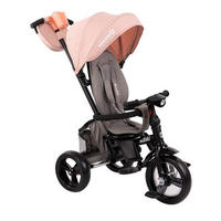 DREIRAD Nikki 3 in 1 rosa klappbar EVA-Reifen Musik Lichter Griff - Rosa, Metall (80/48/99cm) - Kikka boo