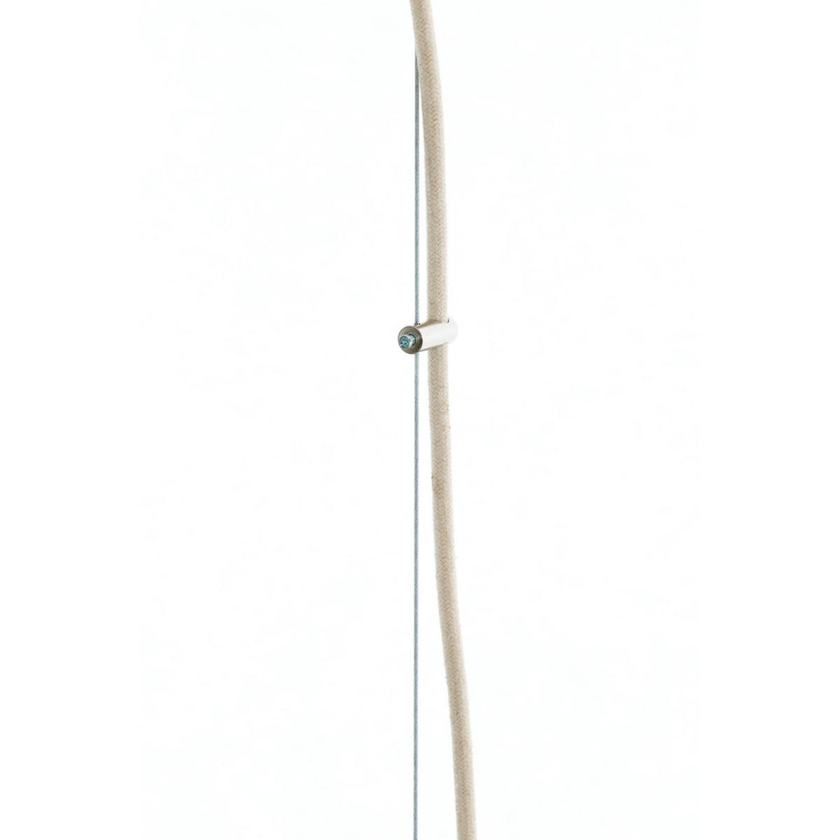 HÄNGELAMPE Kozana Weiß 48/48/55 cm - Weiß, Textil (48/48/55cm) - Light & Living