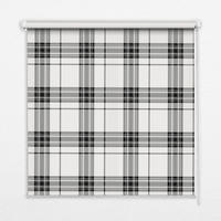 VNÚTORNÁ roleta - okenná roleta - roleta - 100x100 cm - Sivý tartan - sivá, plast (100/100/0.5cm) - TULUP