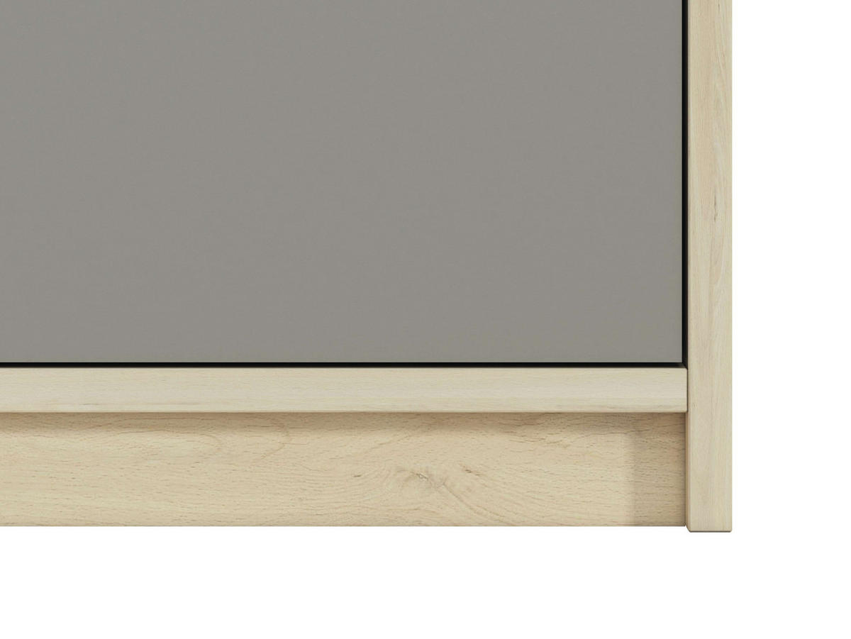 SCHREIBTISCH – DROP 1401 – 55 x 119 cm – Drop – Grau / Eichefarben - Eichefarben/Grau, Holzwerkstoff (55/119/79cm) - hi-markt
