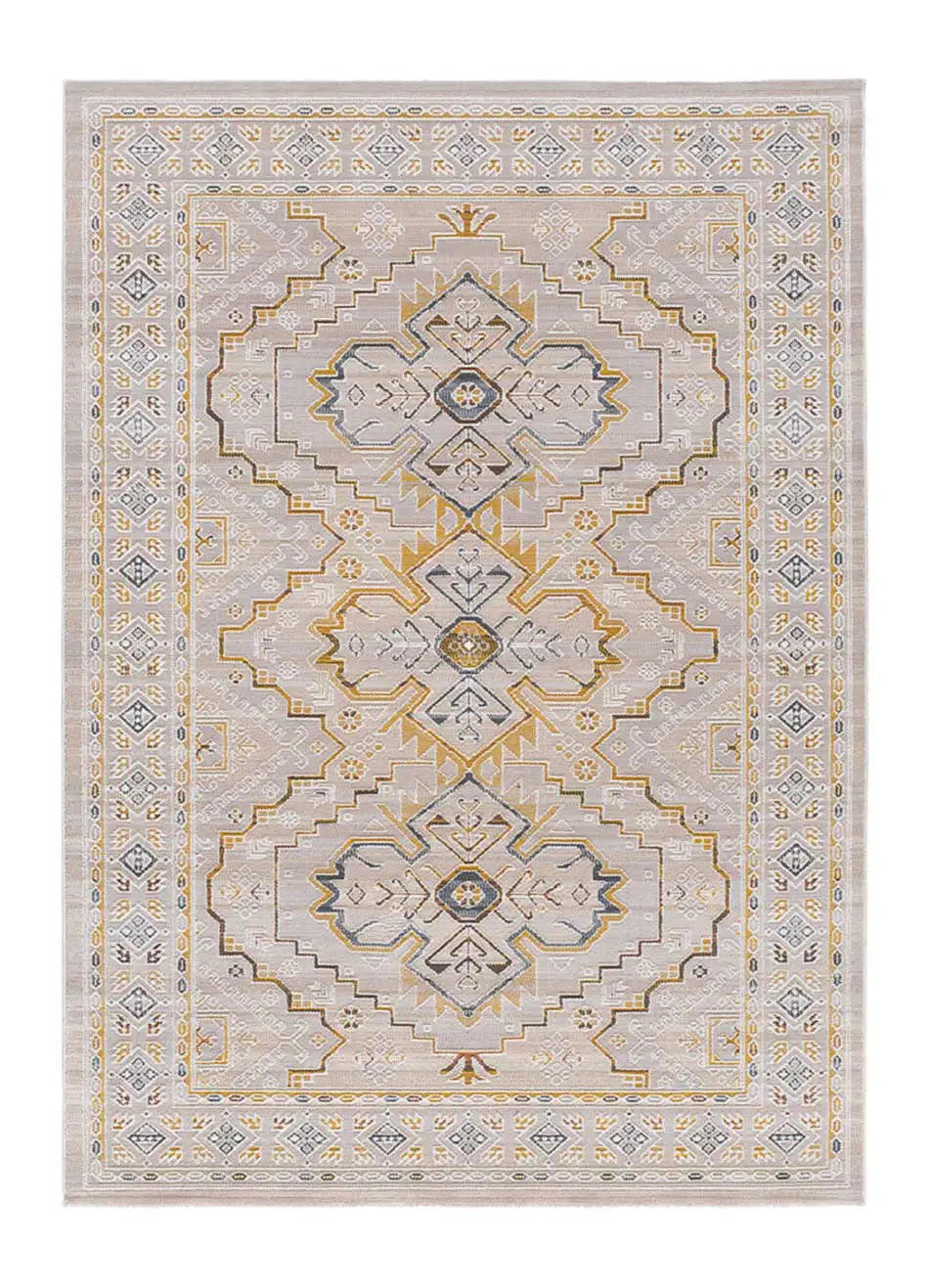 KURZFLORTEPPICH Beige / Senf Berta 115/170 cm - Dunkelgelb, Textil (115/170cm) - Atticgo
