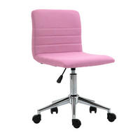KINDERSCHREIBTISCHSTUHL LINUS Stoffbezug Pink - Silberfarben/Rosa, Textil (40/86/37.5cm) - SVITA