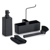 SPÜL-ORGANIZER Spülmittelspender 20,2/7/20 cm - Schwarz, Kunststoff (7/20/20.2cm) - ZELLER