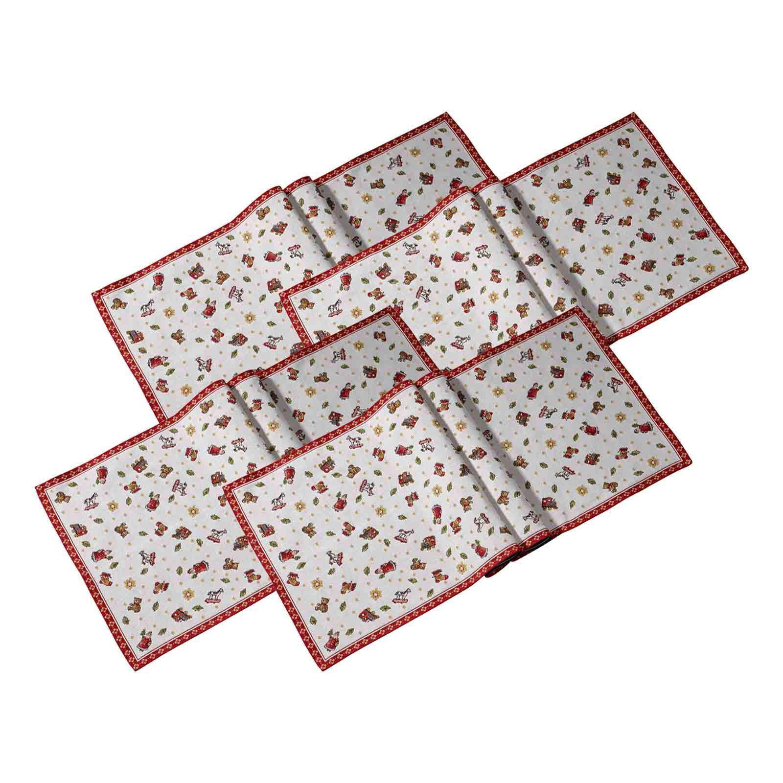 LÄUFER XL Toy's Delight Gobelin bunt 38 x 27 x 0,7 cm 4er Set - Multicolor, Textil (49/1/143cm) - Villeroy & Boch