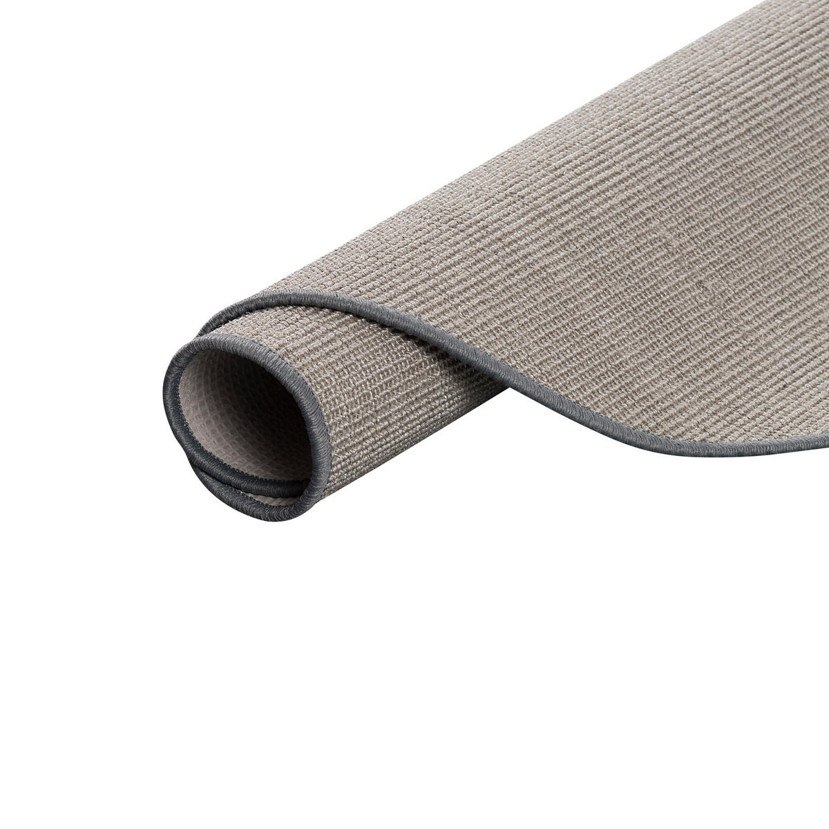 SISAL NATUR TEPPICH RUND - Grau, Textil (160/160cm) - Snapstyle