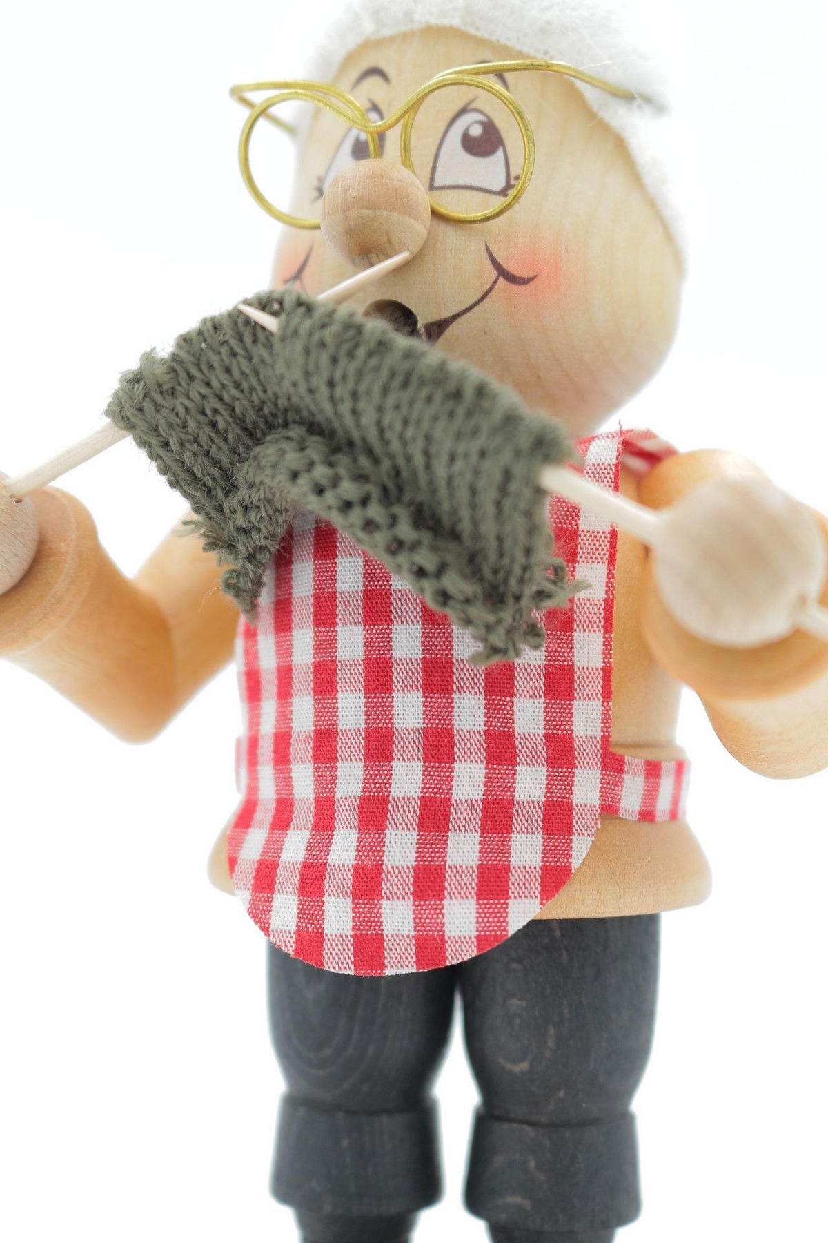 RAUCHFIGUR Wichtel m. Fuss Oma 16,5 cm - Multicolor, Holz (9/16.5/0.1cm)