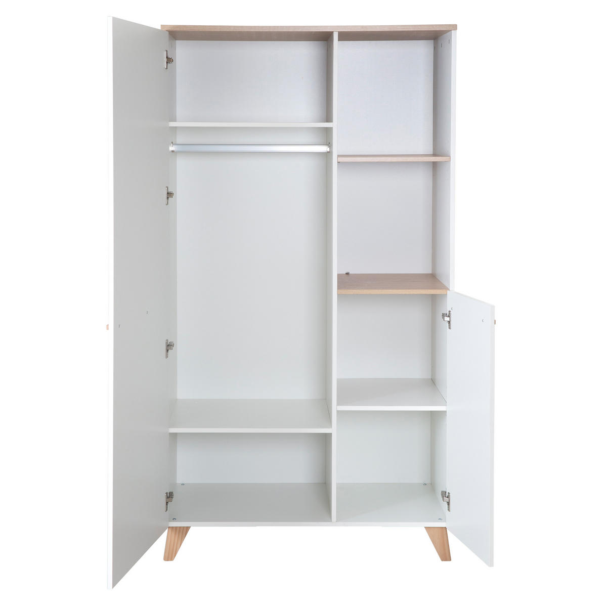 BABYZIMMER Leon 3-teilig - Honigeiche/Weiß, Holz/Holzwerkstoff (100/180/52cm) - Roba