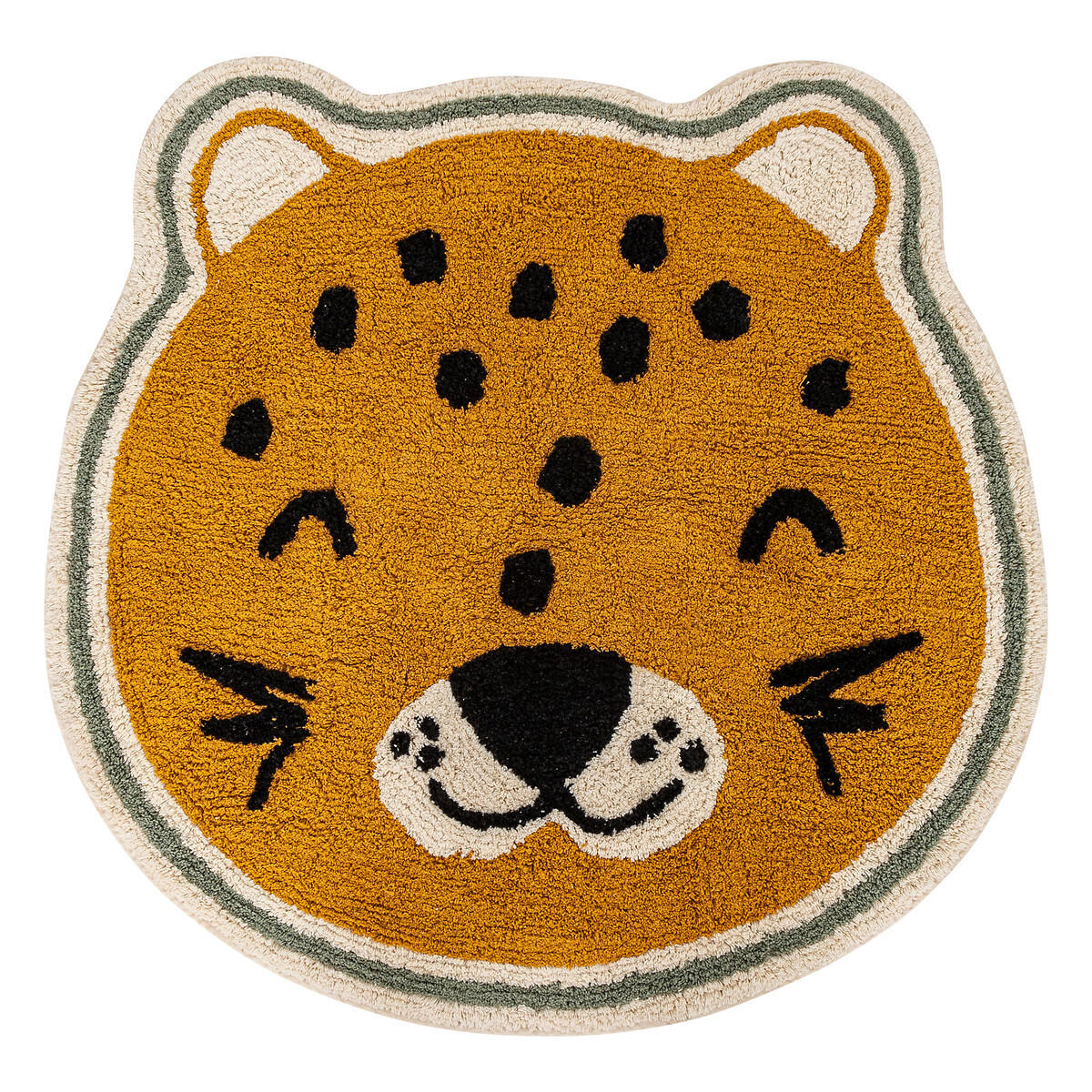 KINDERTEPPICH Leopard 90/90/1 cm - Braun, Naturmaterialien (90/90cm) - Atmosphera for kids