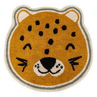 KINDERTEPPICH Leopard 90/90/1 cm - Braun, Naturmaterialien (90/90cm) - Atmosphera for kids