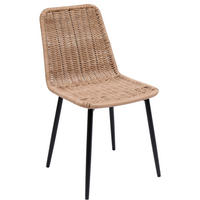STUHL Rattan Braun - Braun, Metall (43/83/47cm) - Nordlys
