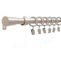 GARDINENSTANGE 1-lauf Kegel - Beige, Metall (320cm) - Deco-Raum