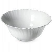 SALATSCHÜSSEL aus Glaws, 16 x 6 cm, weiß - Weiß, Glas (16cm) - KADAX