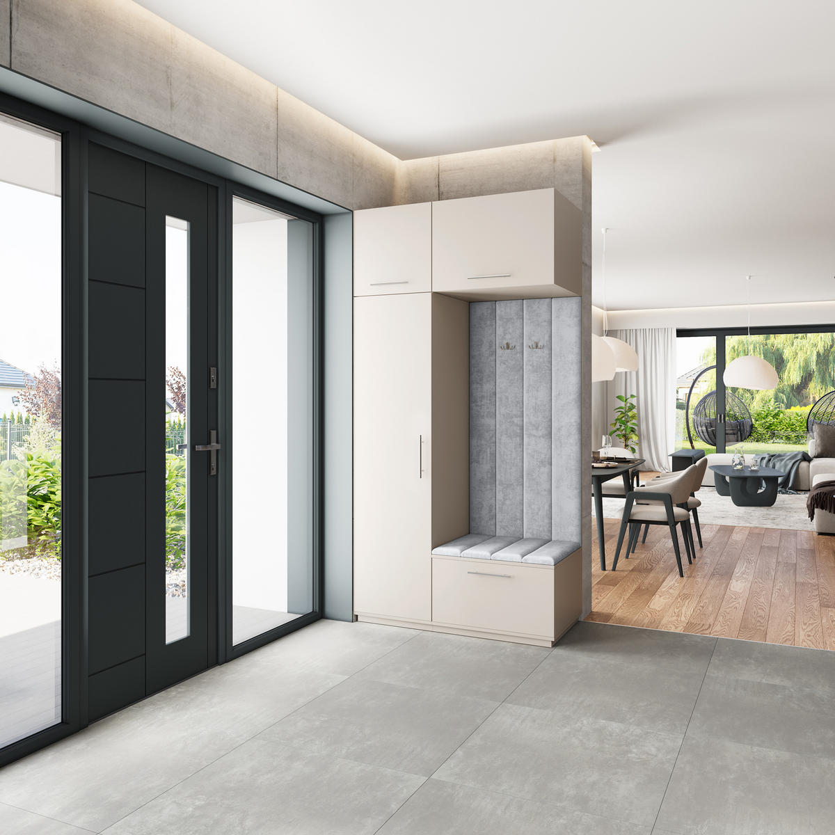 GARDEROBENSCHRANK REMA 120/240/60 cm Modern Kaschmir - Kaschmir, Holzwerkstoff (120/240/60cm) - MASSENO