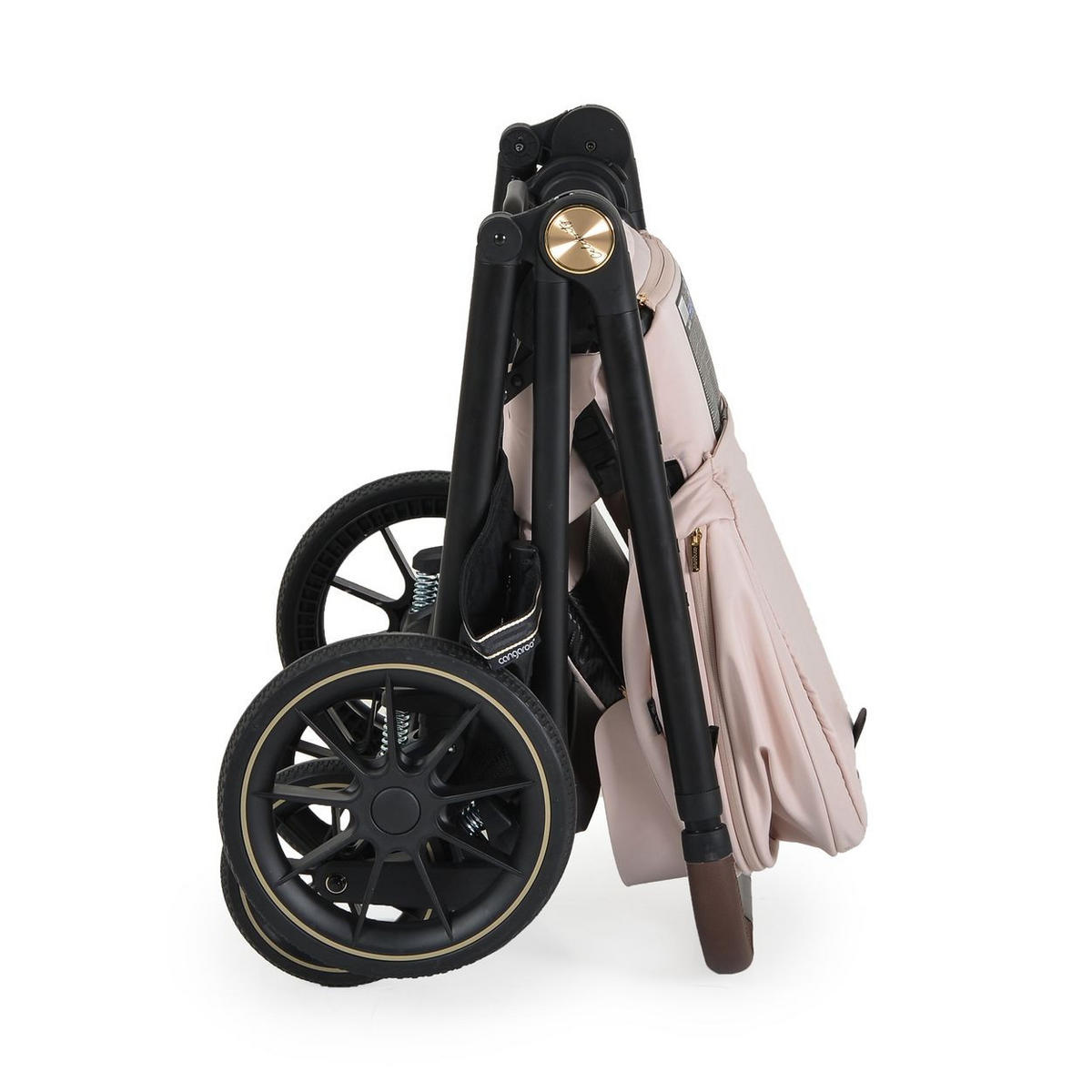 KOMBIKINDERWAGEN 2 in 1 Celebrity rosa Stoßdämpfer PU-Rollen Wickeltasche - Rosa, Metall (96/60/100cm) - Cangaroo