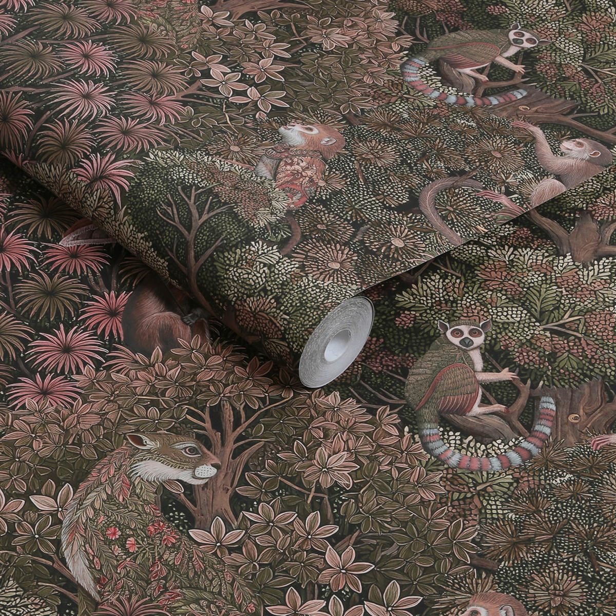 VLIESTAPETE Die Baumkronen-Truppe 1000x52cm - Pink/Altrosa, Papier/Kunststoff (52/1000cm) - Graham & Brown
