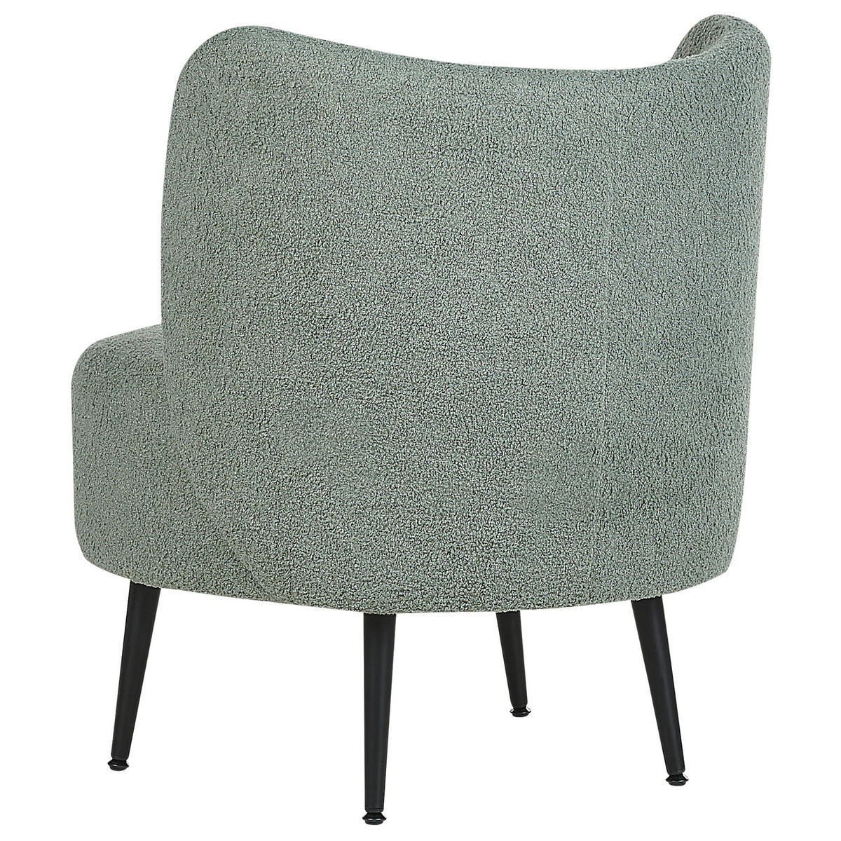SESSEL BOUCLE Grün Otsby - Grün, Holz/Textil (60/76/55cm) - Beliani