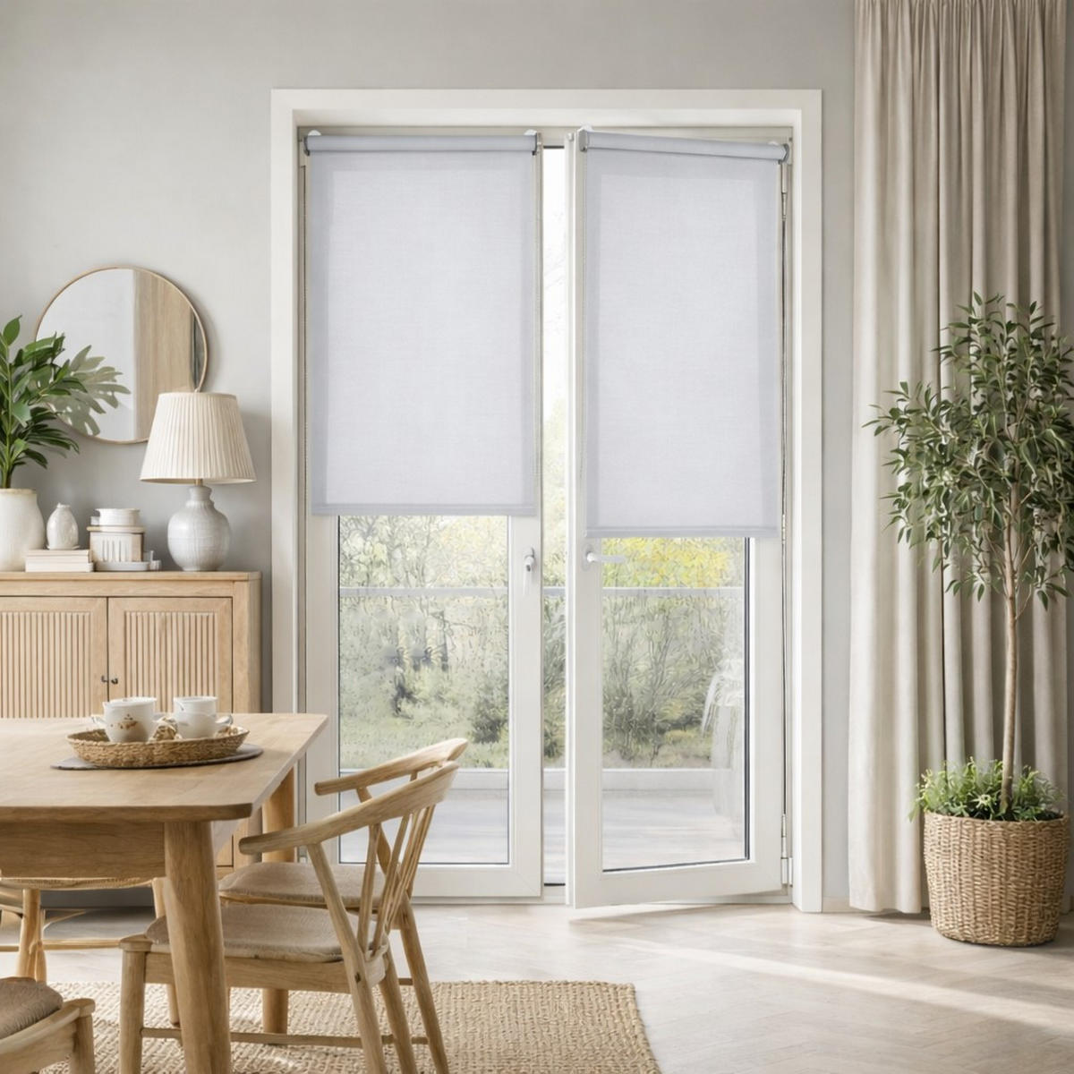 SCREEN-ROLLO Plus Easyfix Grau 45x180 - Grau, Kunststoff (45/180/1cm) - STORESDECO