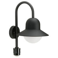 AUSSENLEUCHTE MIT BEWEGUNGSMELDER - Schwarz, Metall (13.5/48/13.5cm) - click-licht