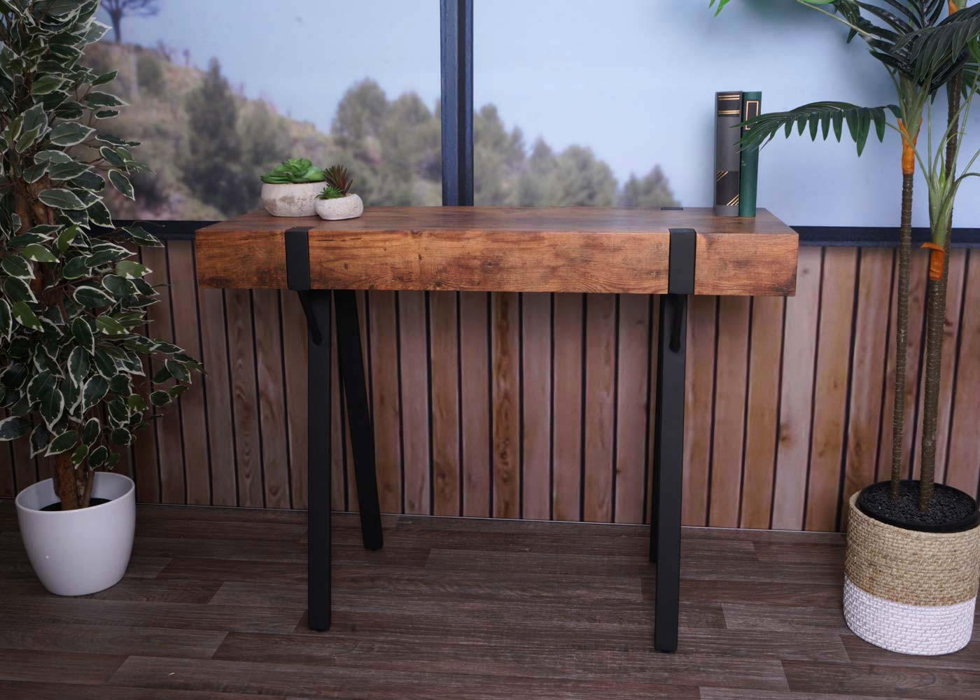 KONSOLENTISCH eckig Braun - Braun, Holz (40/100/75cm) - MCW