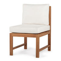 DININGSTUHL - 2er-Set - Akazie massiv / Polyester - Braun / Beige - Beige/Braun, Holz/Textil (53/86/66cm) - home24