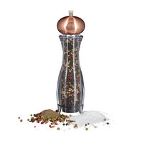 PFEFFERMÜHLE manuell - Transparent, Keramik/Kunststoff (6.5/26.5/6.5cm) - Relaxdays