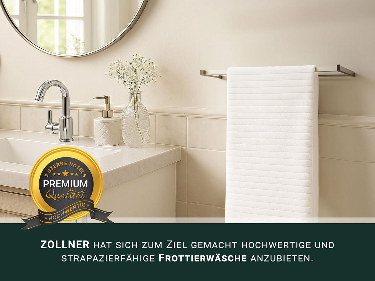 HANDTÜCHER, 10er-Set, 50x100 cm, 100% Baumwolle - Weiß, Textil (50/100cm) - Zollner