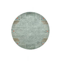 HANDKNÜPFTEPPICH Denver 190x190 cm - Grau, Textil (190/190cm) - THEKO