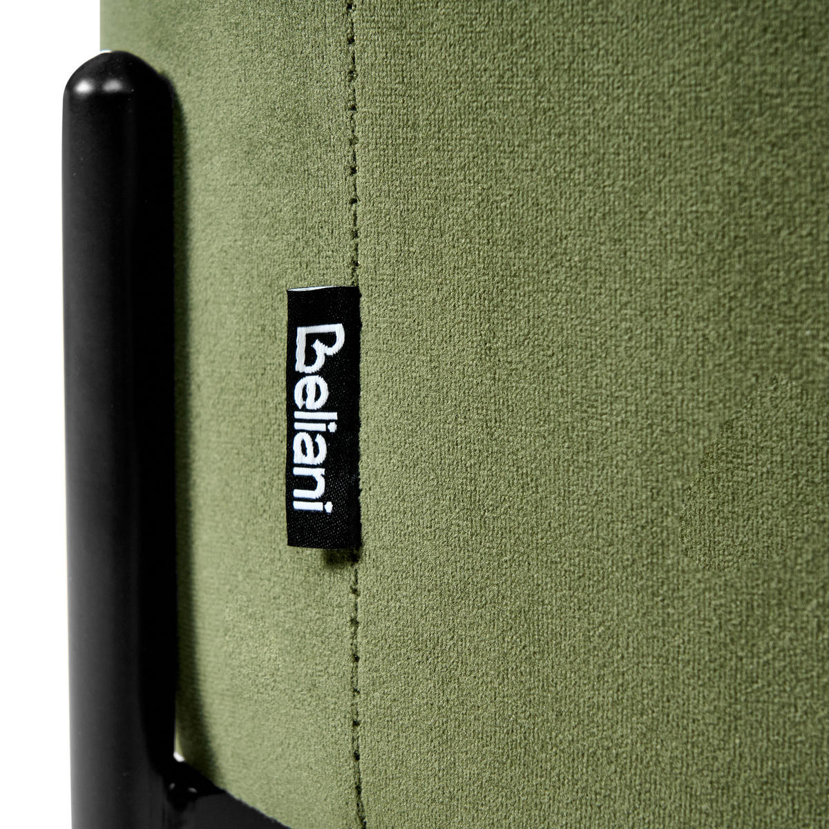 POUF Dunkelgrün Wenona - Dunkelgrün/Schwarz, Textil (37/40/37cm) - Beliani