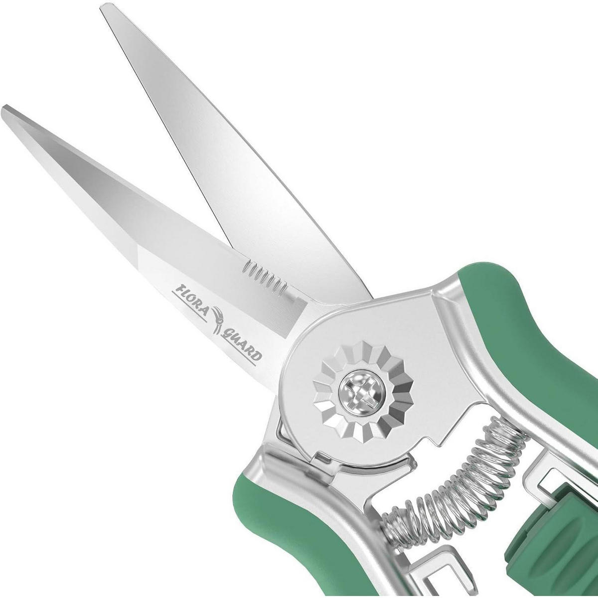 GARTENSCHERE 16,5 cm mit Soft-Touch-Griff Grün - Grün, Metall (2.3/1.6/10.3cm)