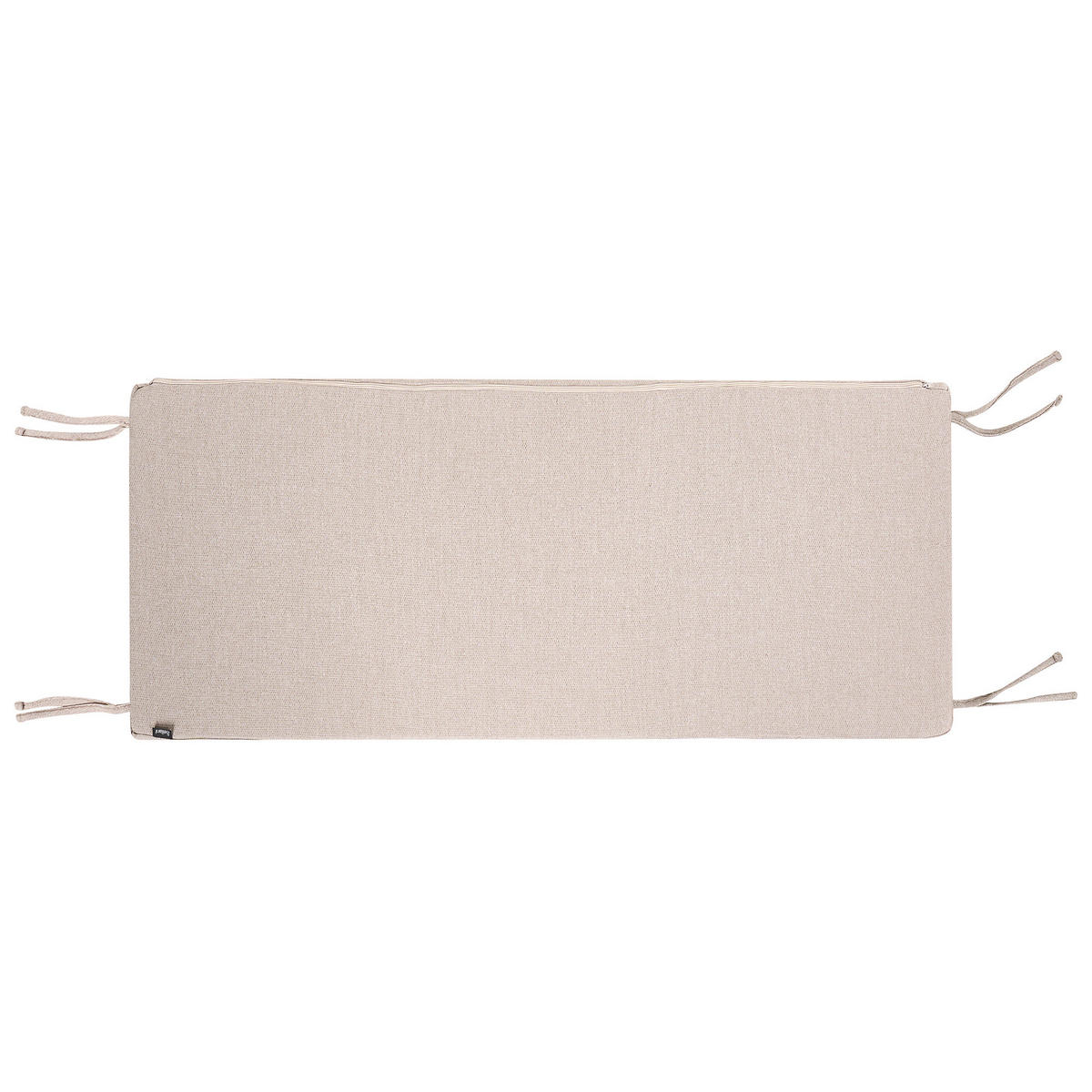 ZAHRADNÍ LAVICE s podložkou 120 cm s úložným prostorem Akáciové dřevo Béžová Sovana - hnědá/béžová, dřevo (120/91/60cm) - Beliani